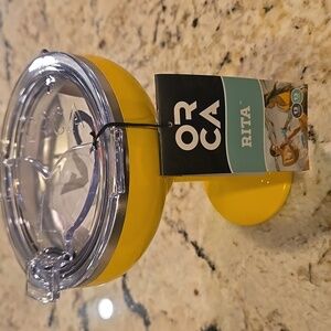 ORCA Rita Sunflower  13oz Insulated Stainless Steel Margarita Cup W/Lid NWT